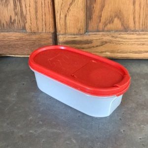 ✨Red Modular Mates Oval 1 Canister by Tupperware